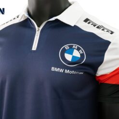 OD222 เสื้อคอปก มีซิป BMW Zippered Polo Shirt - Image 3