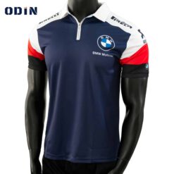 Alternative view of OD222 เสื้อคอปก มีซิป BMW Zippered Polo Shirt