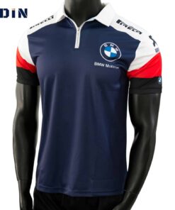 Alternative view of OD222 เสื้อคอปก มีซิป BMW Zippered Polo Shirt
