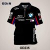 OD235 เสื้อคอปก มีซิป BMW Zippered Polo Shirt