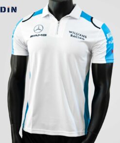 Alternative view of OD232 เสื้อคอปก มีซิป Mercedes AMG Zippered Polo Shirt