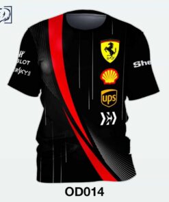 OD014 เสื้อยืดกีฬา Ferrari Racing Tshirt