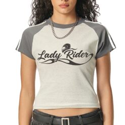 Lady Rider Bodycon Raglan Sleeve Odina T-Shirt