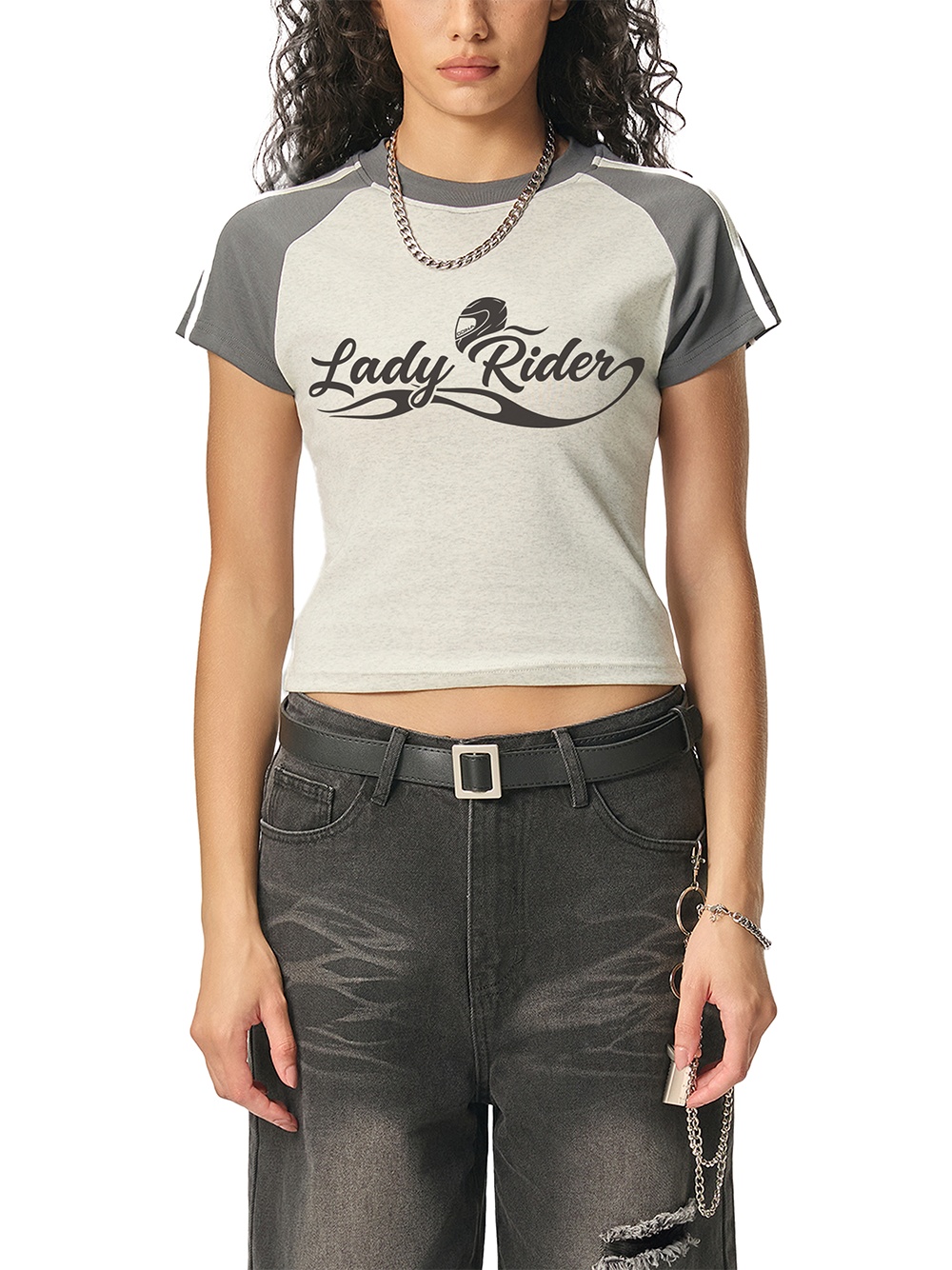 Lady Rider Bodycon Raglan Sleeve Odina T-Shirt