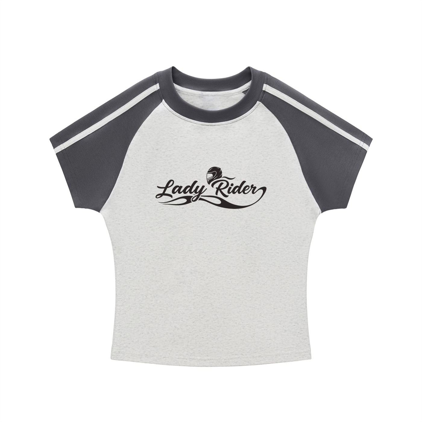 Lady Rider Bodycon Raglan Sleeve Odina T-Shirt - Image 3