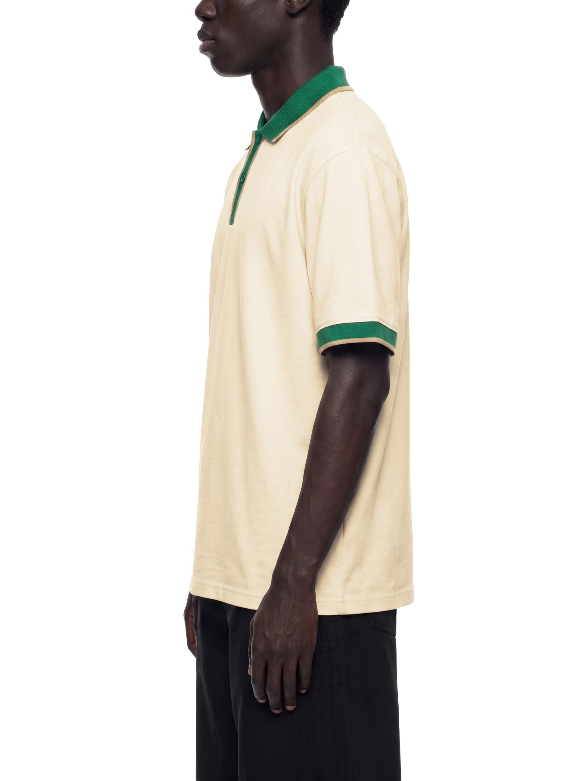 Unisex Color Block Polo Shirt - Image 4