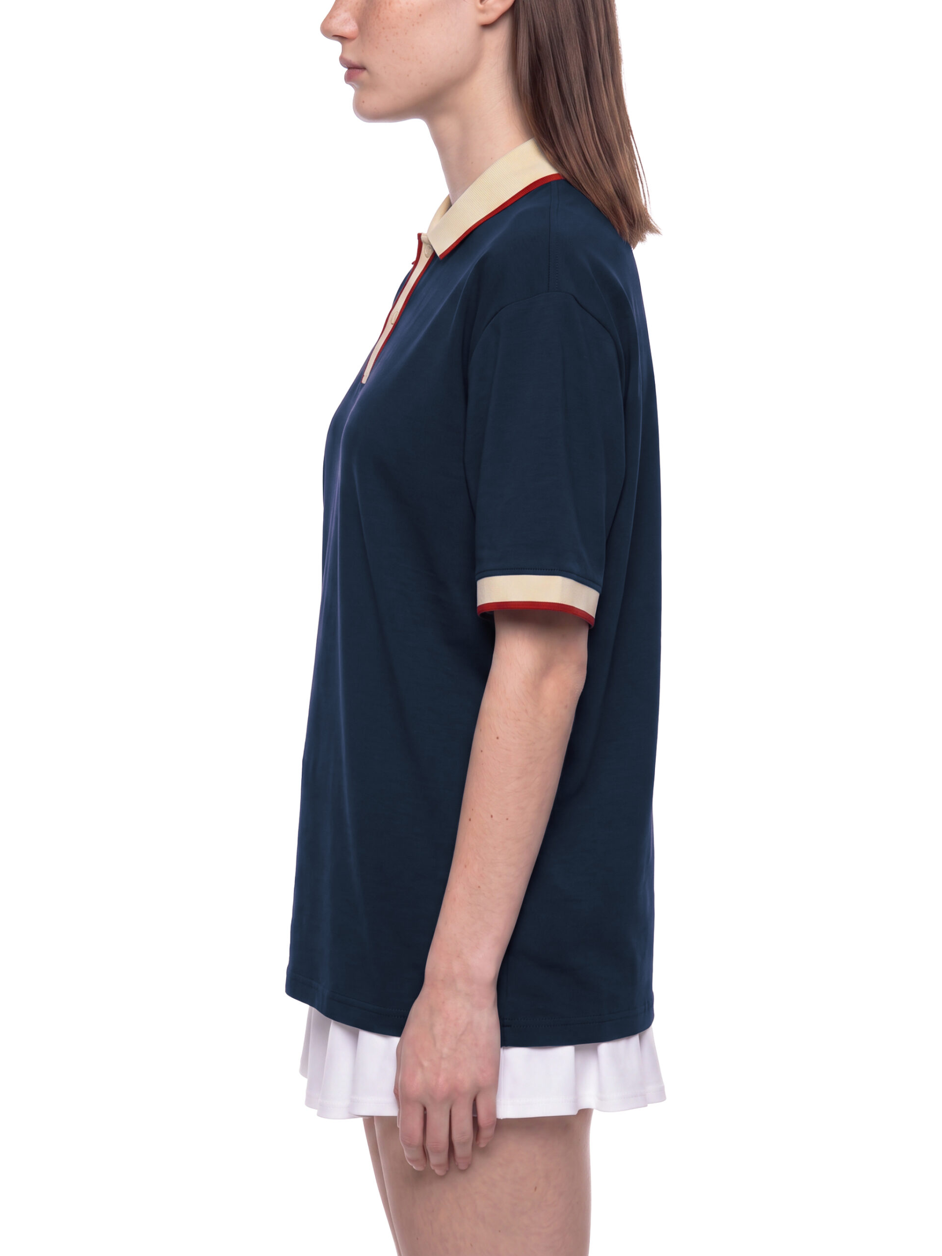 Unisex Color Block Polo Shirt - Image 9
