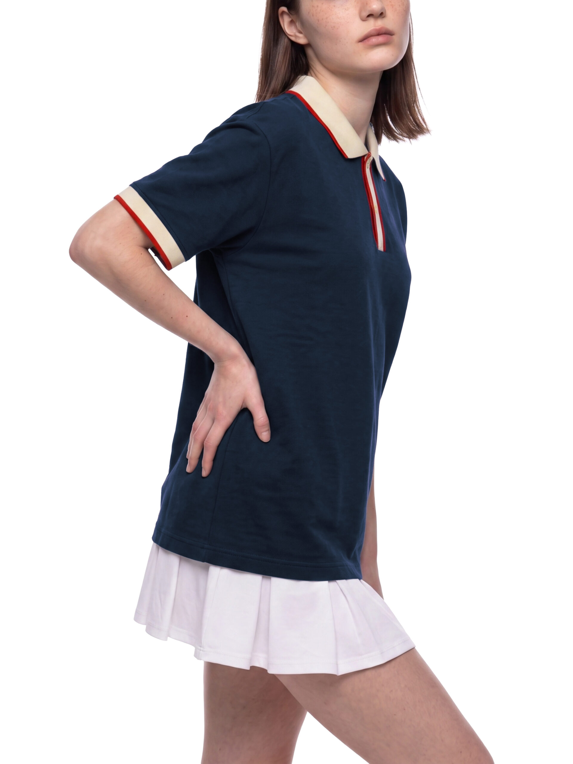 Unisex Color Block Polo Shirt - Image 10