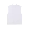 Raw Edge Cotton Tank Top