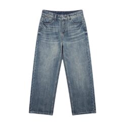 Odin Men's Vintage Wash Straight Leg Denim Jeans